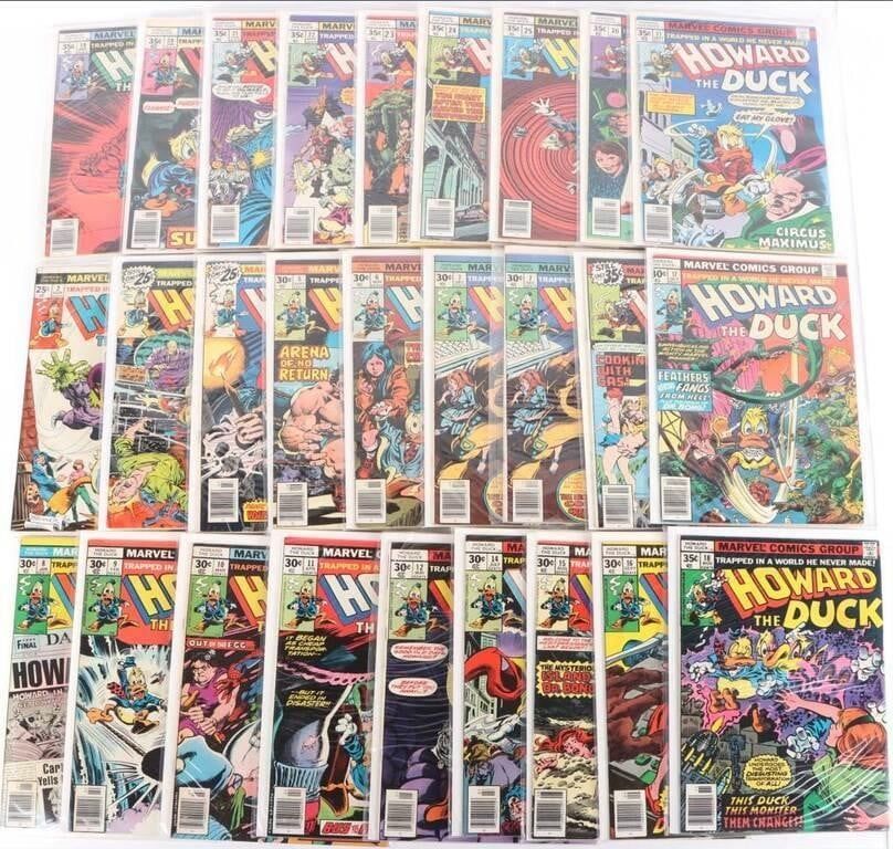Lot 233236: HOWARD THE DUCK ISSUES #2-28 MARVEL BRONZE AGE