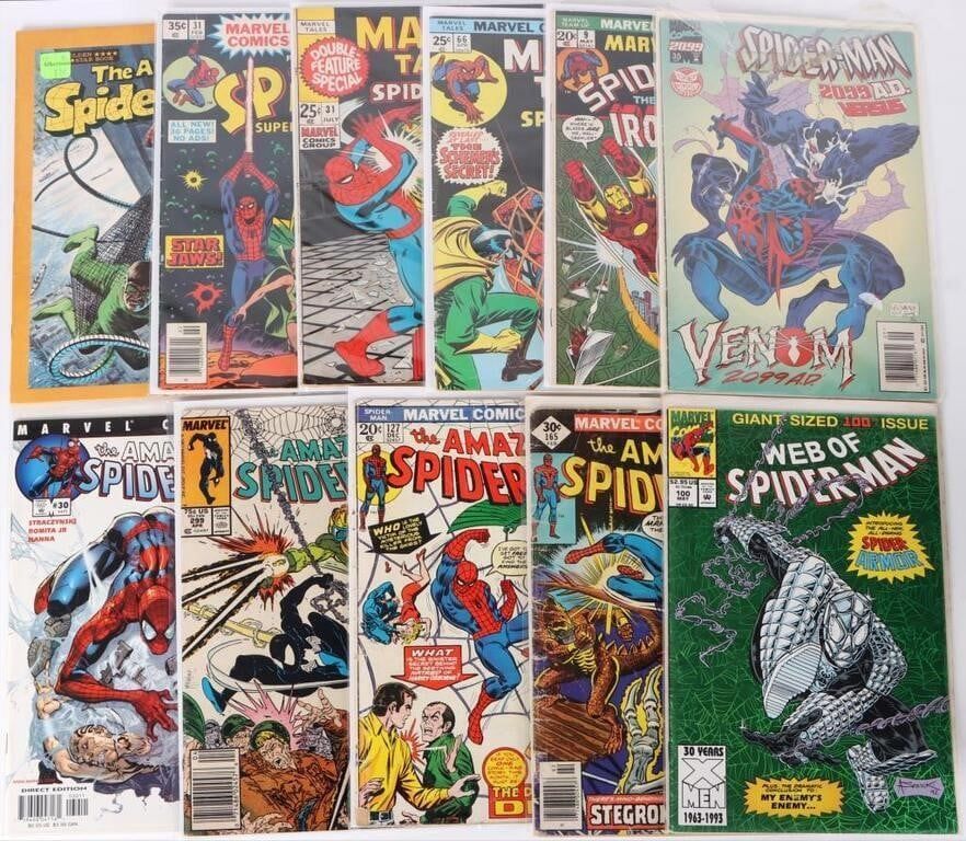 Lot 233237: SPIDERMAN BRONZE & MODERN LOT INCL. 299 (12)