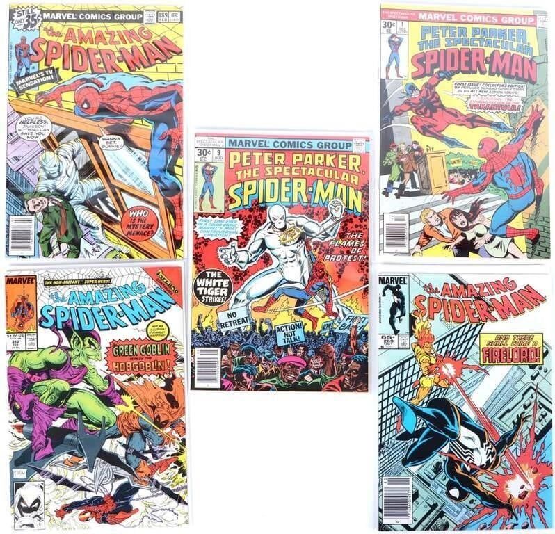 Lot 233238: AMAZING/SPECTACULAR SPIDER-MAN COMICS VF/NM (5)