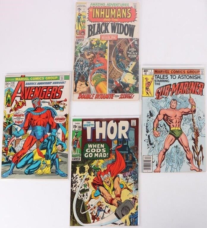 Lot 233240: MARVEL BRONZE AGE COMICS THOR AVENGERS WIDOW (4)