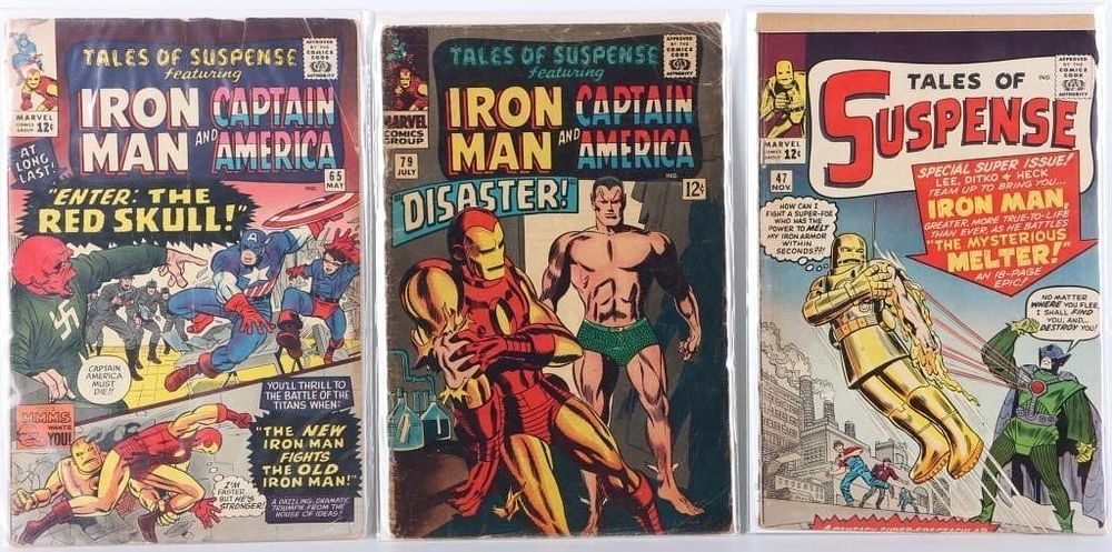 Lot 233242: TALES OF SUSPENSE #47, 65, & 79 KEY ISSUES
