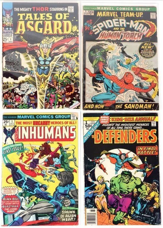 Lot 233244: MARVEL #1 ISSUES TEAM-UP INHUMANS ASGARD DEFENDERS