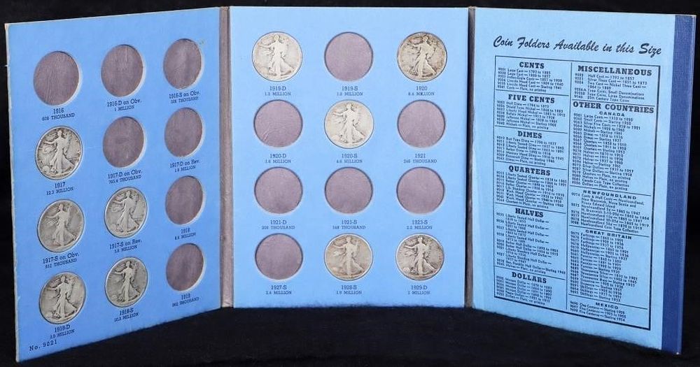 Lot 233337: STANDING LIBERTY HALVES COLLECTION #1 PART FILLED