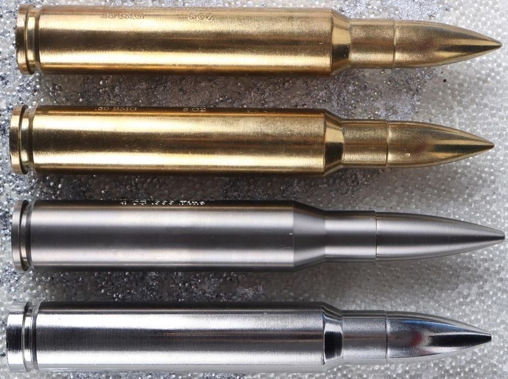 Lot 233363: AMMOBULLION 4-8OZ METAL BULLET ROUND BULLION - (4)
