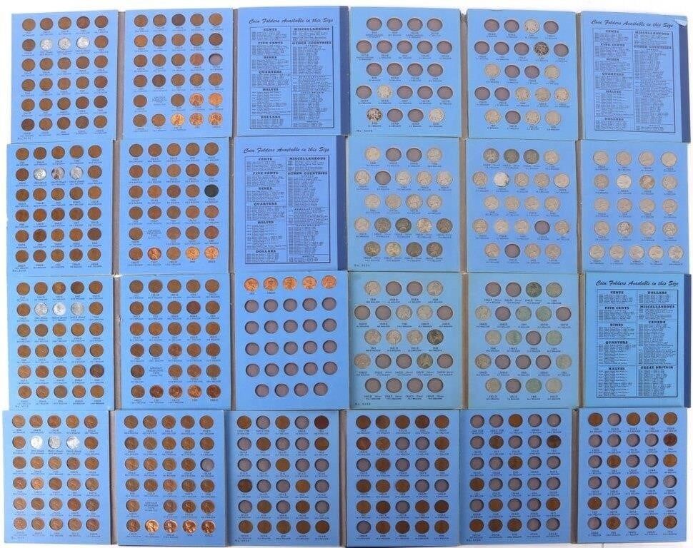 Lot 233364: ASSORTED U.S. PENNY & NICKEL COLLECTION BOOKS -(9)