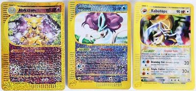 2002/03 POKEMON JUMBO AQUAPOLIS R HOLO CARDS-(3). 2002/2003 Pokemon Jumbo Aquapolis reverse holo 