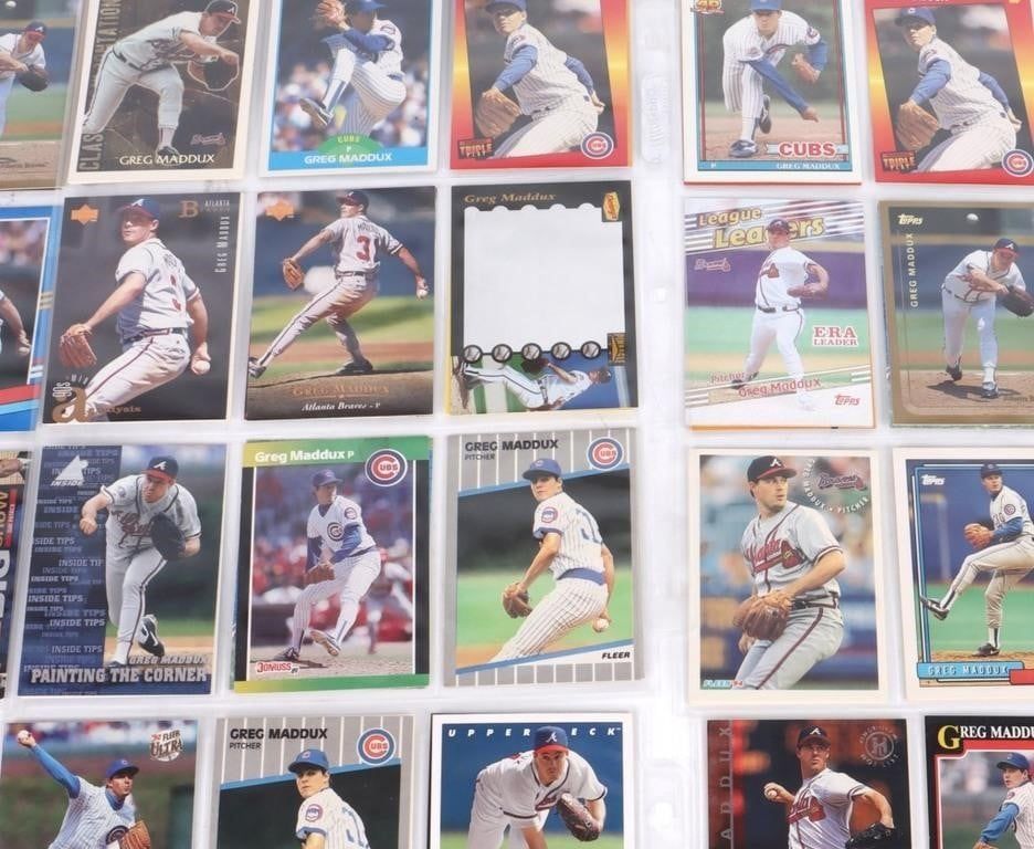 Lot 233421: ASSORTED GREG MADDUX CARD SET OF 179