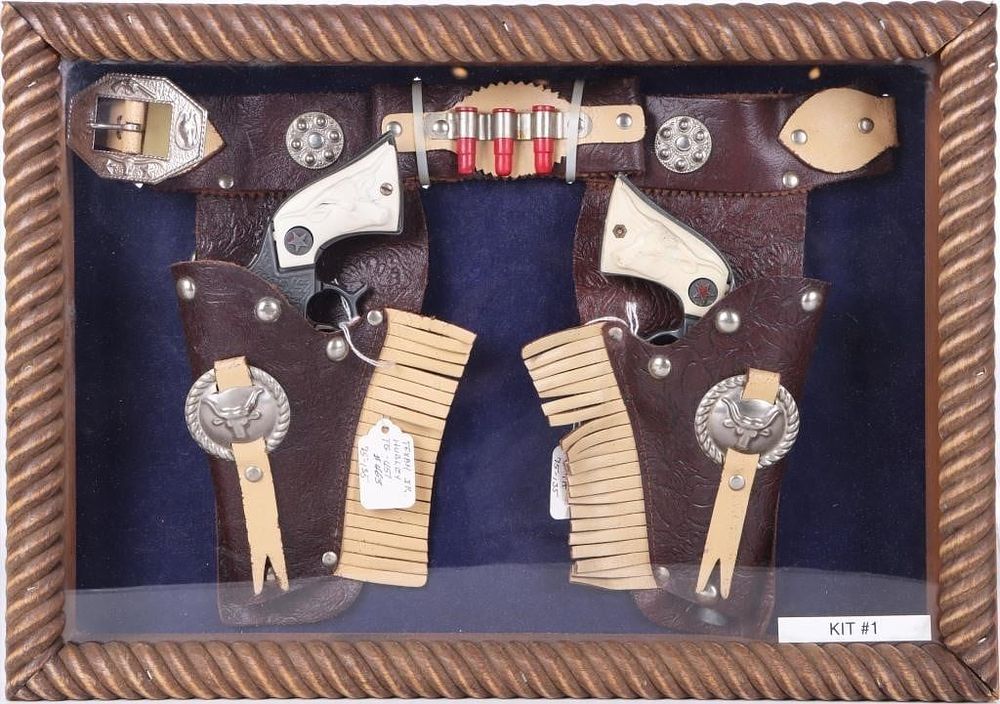 Lot 233444: TEXAN JR. HALCO & HUBLEY DUO W/ HOLSTER & BELT