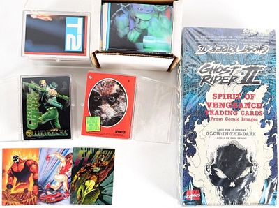 ASSORTED 90'S CARDS TMNT DESERT STORM GHOST RIDER+. Multiple complete and incomplete lots of 