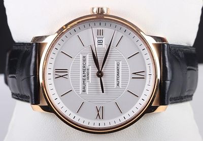 BAUME & MERCIER CLASSIMA 18K ROSE GOLD AUTO. WATCH. Baume &amp; Mercier Classima 18K Rose Gold 