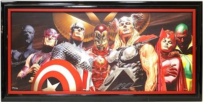 ALEX ROSS SIGNED ARTIST PROOF "ASSEMBLE" GICLEE. Alex Ross hand signed and numbered limited 