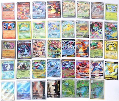 STARTER POKEMON CARDS JAPANESE HOLO BLASTOISE (39). Lot of thirty-nine starter Pokemon TCG cards 