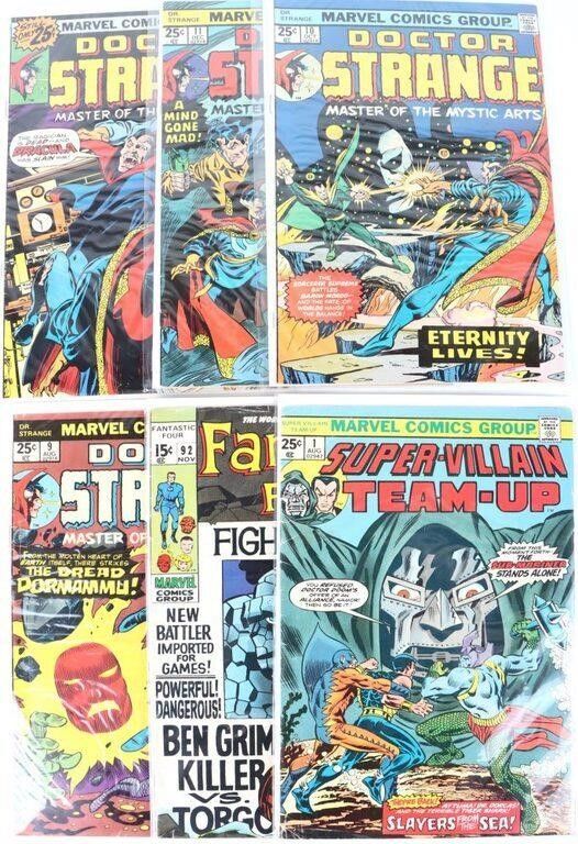 Lot 235022: VINTAGE BRONZE MARVEL COMICS COLLECTION (6 TOTAL)