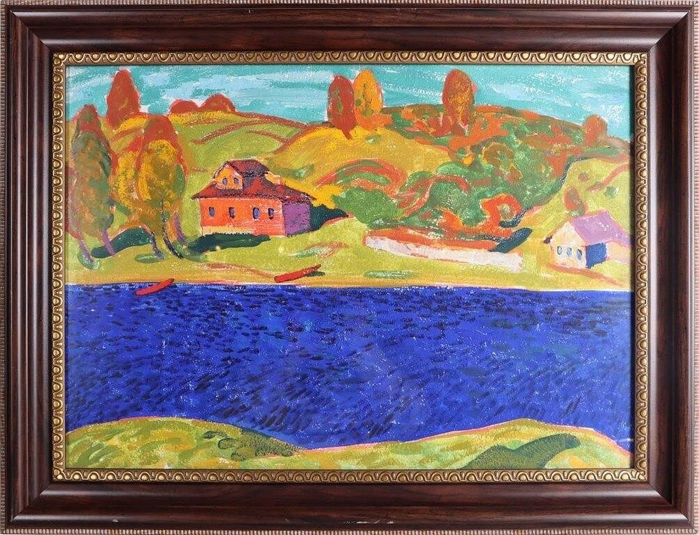 Lot 235100: AT HOME BY THE COAST YURI MATUSHESVSKI PAINTING