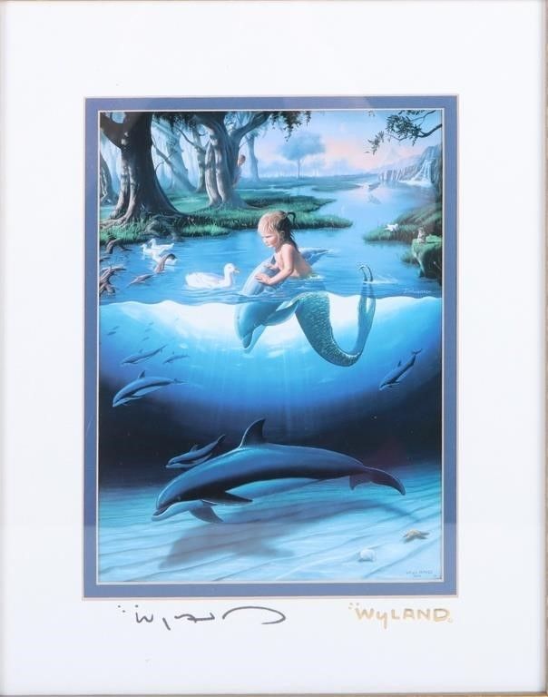 Lot 235104: ROBERT WYLAND "THE LITTLEST MERMAID" HAND SIGNED