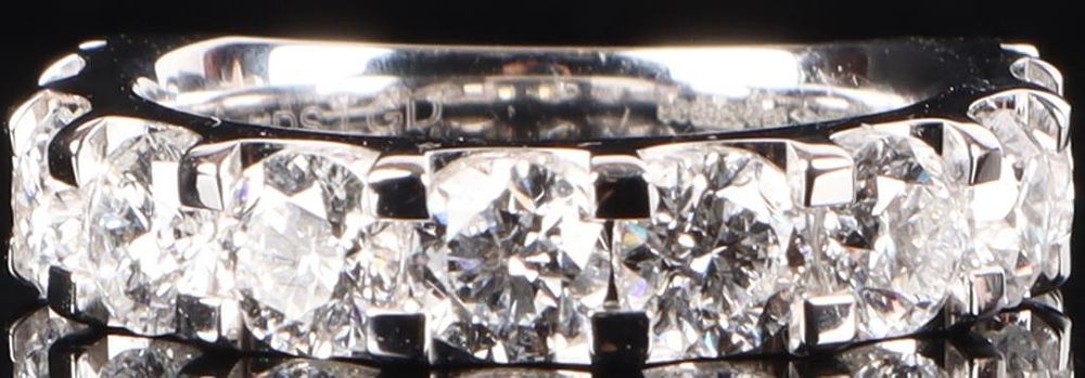 Lot 235127: 3.0CTW VVS1 LAB DIAMOND 14K WHITE GOLD LADIES RING