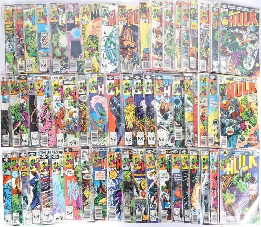Lot 235167: MEGA-LOT INCREDIBLE HULK 70'S/80'S COMICS (58)