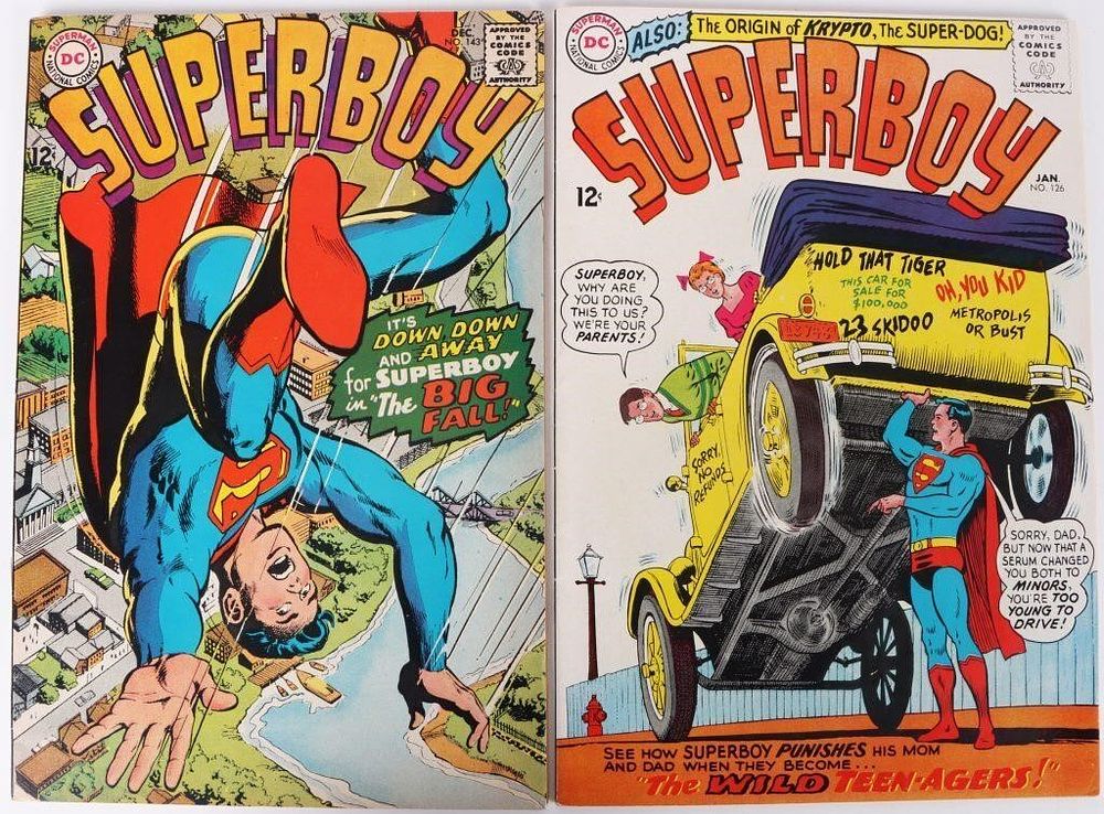 Lot 235170: VF+/ NM- DC COMICS SUPERBOY ISSUE #126 AND #143