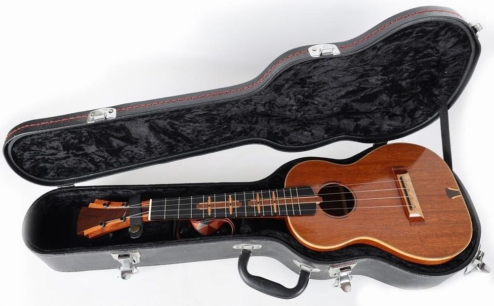 Lot 235192: POHAKU TENOR UKULELE MULTI-WOOD INLAY W/ CASE