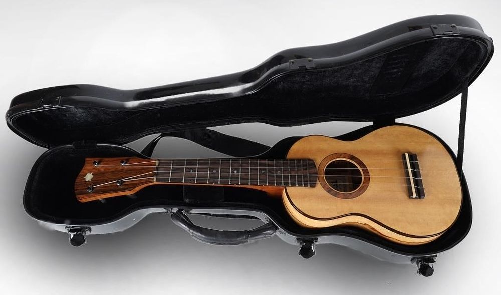 Lot 235193: ANAKONEKE CONCERT UKULELE SPALTED TAMARIND W/ CASE