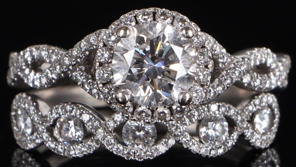 Lot 235194: 2.89CTW LAB DIAMONDS 14K YELLOW GOLD WEDDING RINGS