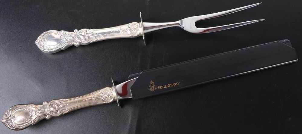Lot 235236: FRANCIS I REED & BARTON 0.925 SILVER CARVING SET
