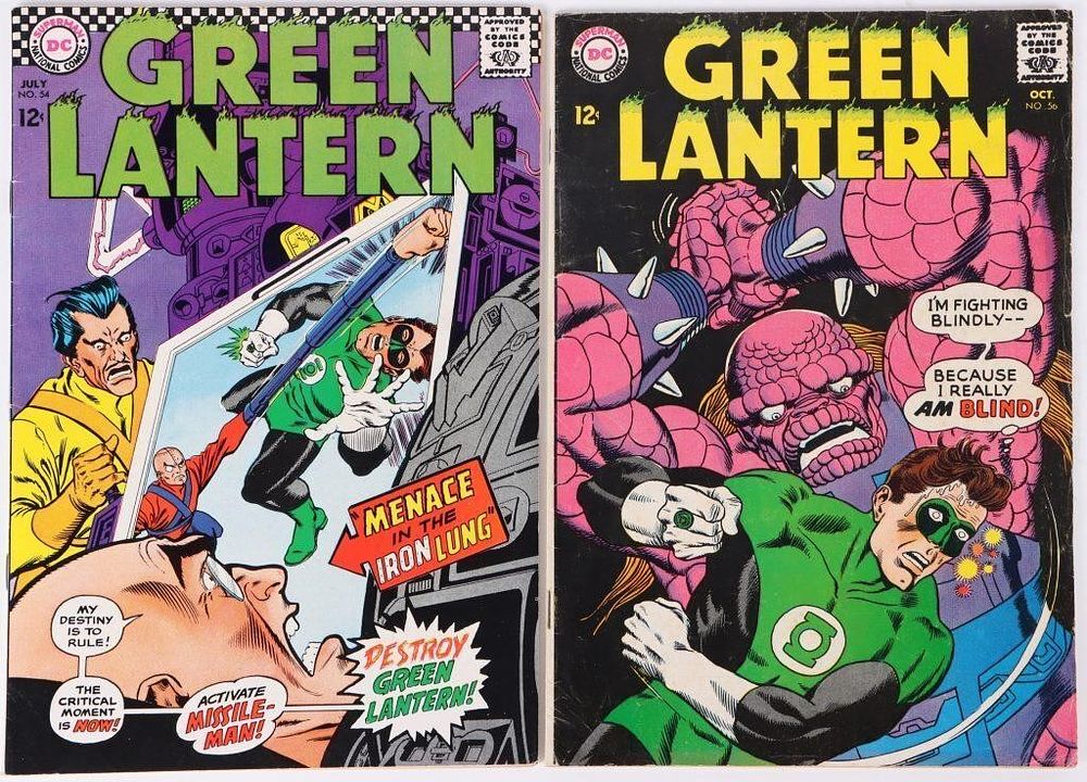 Lot 235246: GREEN LANTERN #54 & 56 DC COMICS 1967