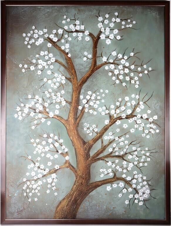 Lot 235264: AFTER VINCENT VAN GOGH ORIGINAL ALMOND BLOSSOMS