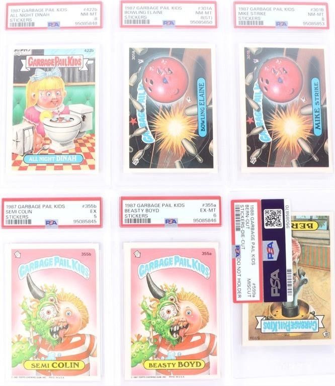 Lot 235285: 1987 &1988 GARBAGE PAIL KIDS PSA GRADED CARDS