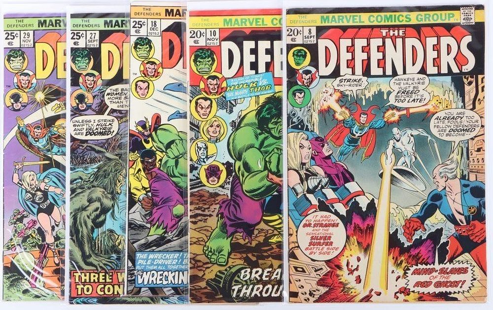 Lot 235287: DEFENDERS COLLECTIBLE COMIC BOOKS - (5)