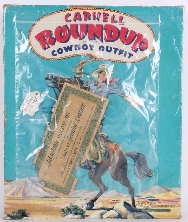 Lot 235292: CARNELL ROUNDUP COWBOY OUTFIT W/ GUNS & HOLSTERS
