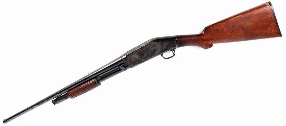 Lot 235313: MARLIN MODEL 44 PUMP ACTION SHOTGUN FAIR QUALITY
