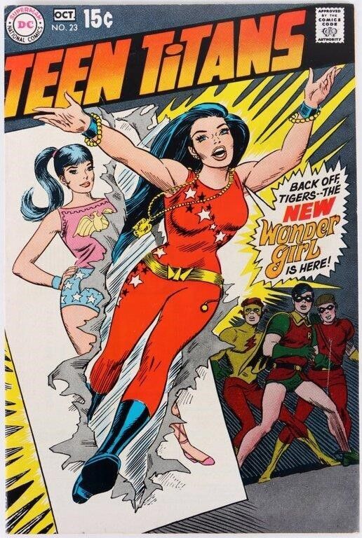 Lot 235329: TEEN TITANS #23 WONDER GIRL NEW COSTUME 1969