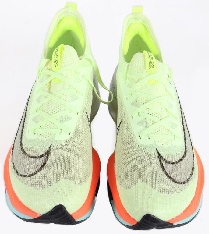 Lot 235351: NIKE AIR ZOOM ALPHAFLY NEXT% VOLT/ORANGE SHOES