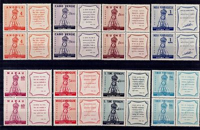 Emiss&otilde;es Comuns 1951 Encerramento do Ano Santo - F&aacute;tima. S&eacute;rie completa EM PARES dos 8 valores 