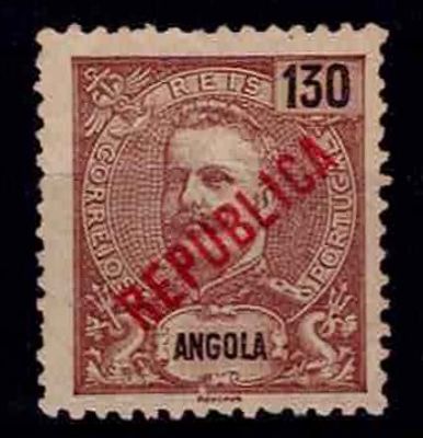 Angola 1920/21 – D. Carlos I Mouchon, with local “REPUBLICA” overprint. NOT ISSUED. MF NE11 