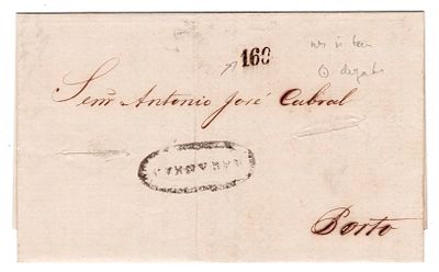Brazil. H. Postal. Printed circular sent from Maranh&atilde;o on 1.6.1858, to Porto. It was delivered 