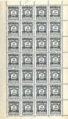 Guinea, 1919 – Postage Due. Regular issue. Stamps of the 1904 type, with “REPUBLICA” 