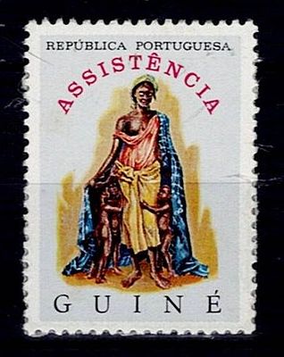 Guinea 1971 Assistance, new type. Stamp Mf#IP32, 1$00, enamel paper, polychrome with ERROR: 