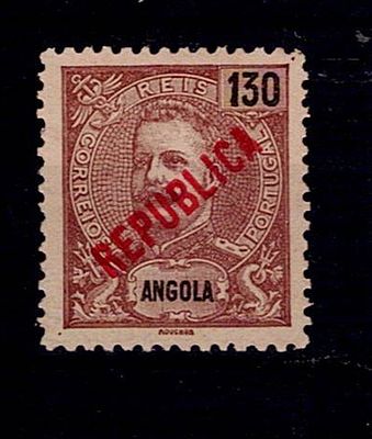 Angola 1920/21 – D. Carlos I Mouchon, with local “REPUBLICA” overprint. NOT ISSUED. MF NE11 