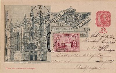 portugal, 1898 – 4.º Centenário do Descobrimento do Caminho Marítimo para a Índia. OM29C, 10 