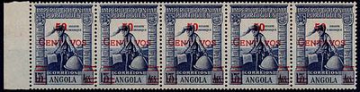 Angola - 1945/46 – Império Colonial Português, com sobretaxa a vermelho. MF287, 50c s/ 1,75Ags 