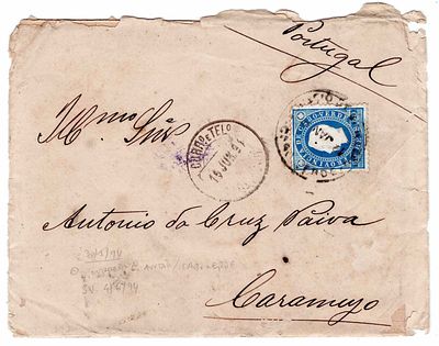 Cabo Verde. Carta expedida de S. Antão a 30 de maio de 1894, por S. Vicente a 4 de Junho 