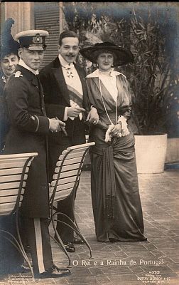 Monarchy postcards. 5 photographic postcards with images of the wedding of King Manuel II. New 