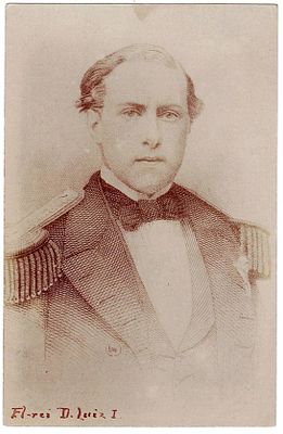 Monarchy Postcards. Sepia postcard with a drawing of King Luis (Barcia?). New, in good condition.