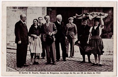 Monarchy Postcards. Postcard with an image of D. Duarte, Duke of Braganza. New, signs of use.