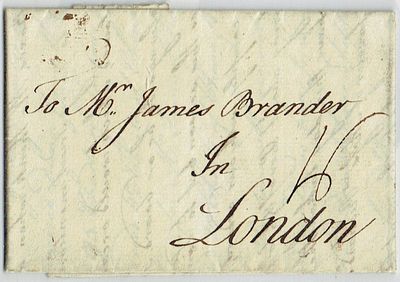 Pre-philately. Portugal. Period of the Postmaster General of the Kingdom. Letter from Lisbon 