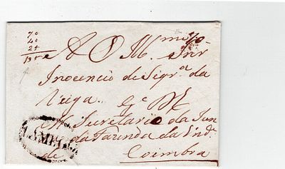 Postal history. Postage due to the recipient, relating to 3 letters delivered on the same 