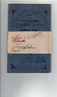 Postal history. Correspondence from abroad. Small brochure sent from Paris, bound, where it was 