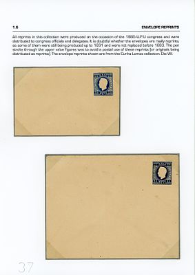 Portugal. Envelopes .D. Luis Right-hand ribbon. Embossed printing. Lutz Hohensang Collection. 